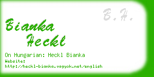 bianka heckl business card